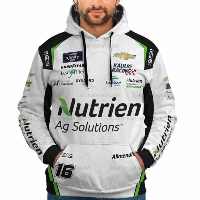 Aj Allmendinger Nascar 2023 Racing Nutrien Uniform 3D Hoodie 1