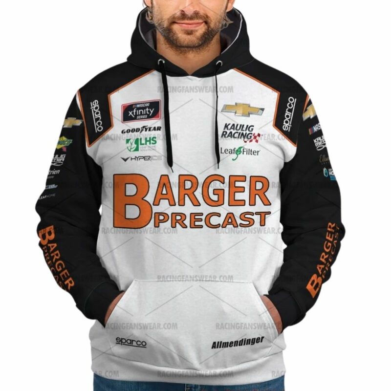 Aj Allmendinger Nascar Racing 2021 Barger Precast Uniform 3D Hoodie 1