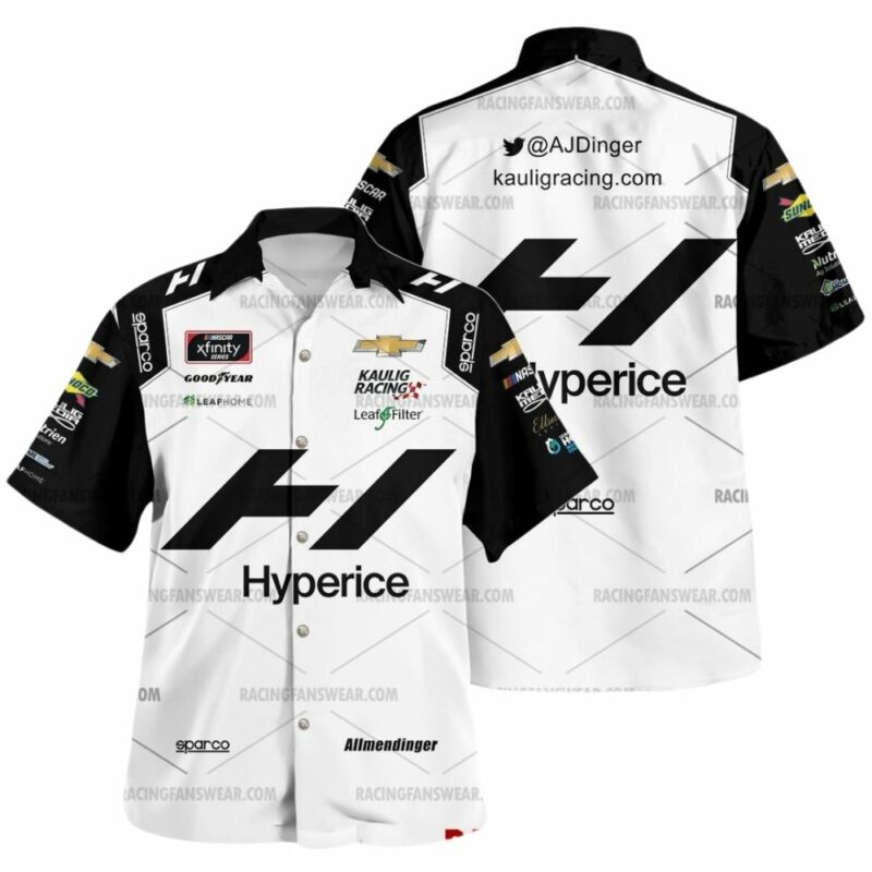 Aj Allmendinger Nascar Racing 2021 Hyperice Uniform Hawaiian Shirt 1