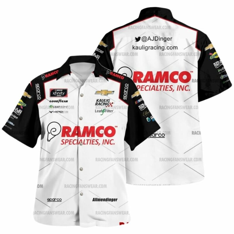 Aj Allmendinger Nascar Racing 2021 Ramco Specialties Inc Uniform Hawaiian Shirt 1