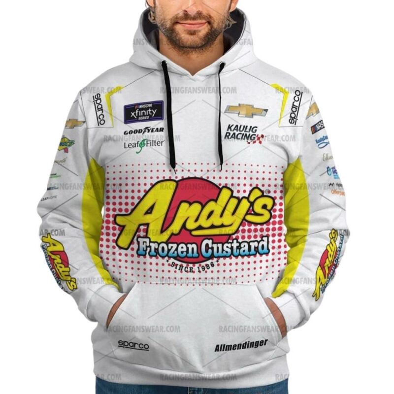 Aj Allmendinger Nascar Racing 2022 Andys Frozen Custard Uniform 3D Hoodie 1