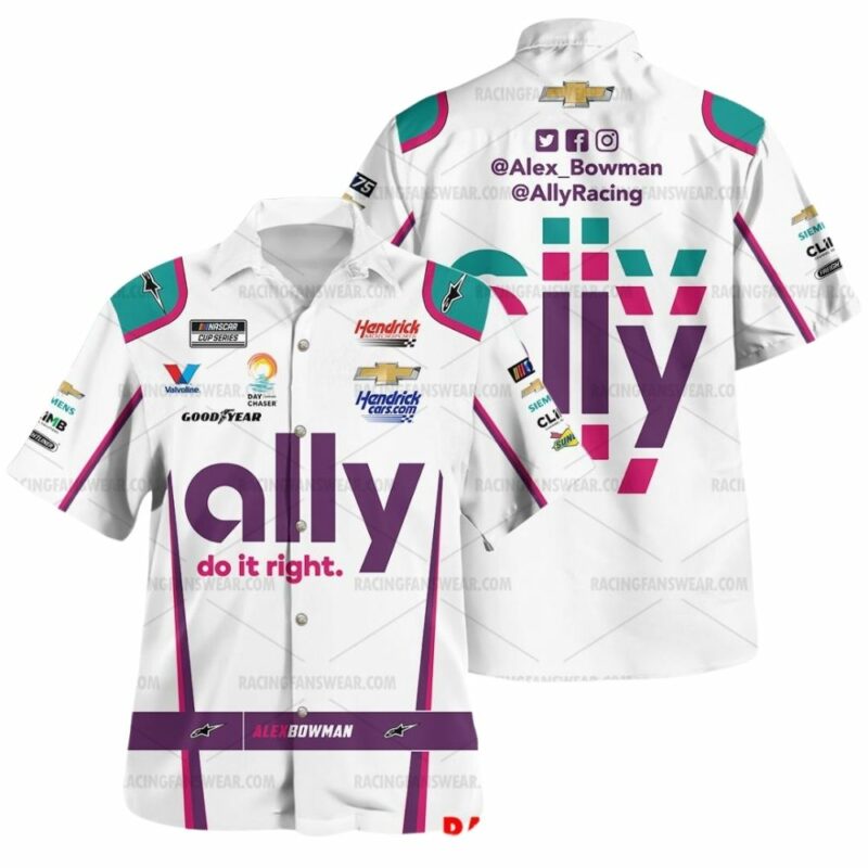 Alex Bowman 2023 Ally Racing Uniform Hawaiian Shirt 1