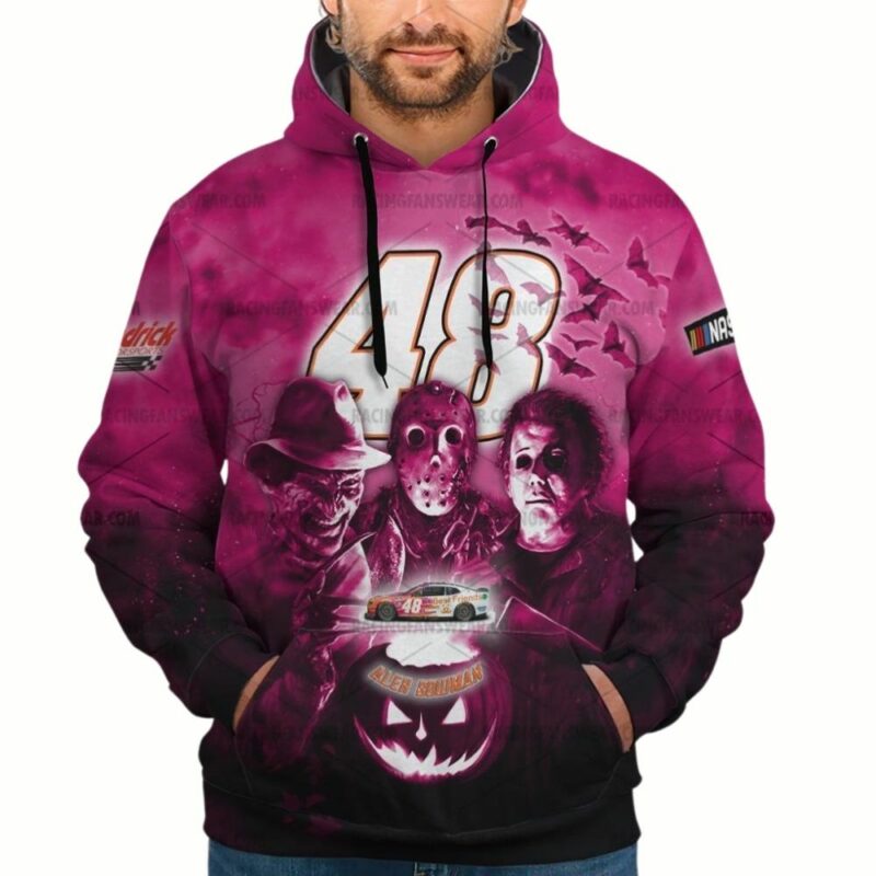 Alex Bowman And Friends Character Movies Nascar Racing Halloween 3D Hoodie 1