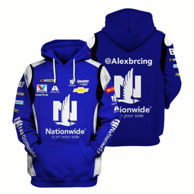 Alex Bowman Hendrick Motorsports Nascar Cup Series Goodyear Racing Uniform 3D Hoodie 1