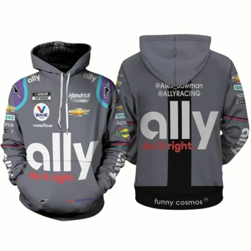 Alex Bowman Nascar 2022 Ally Do It Right Hendrick And Chevrolet 3D Hoodie 1