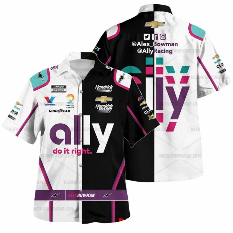 Alex Bowman Nascar 2023 Ally And Hendrick Racing Hawaiian Shirt 1