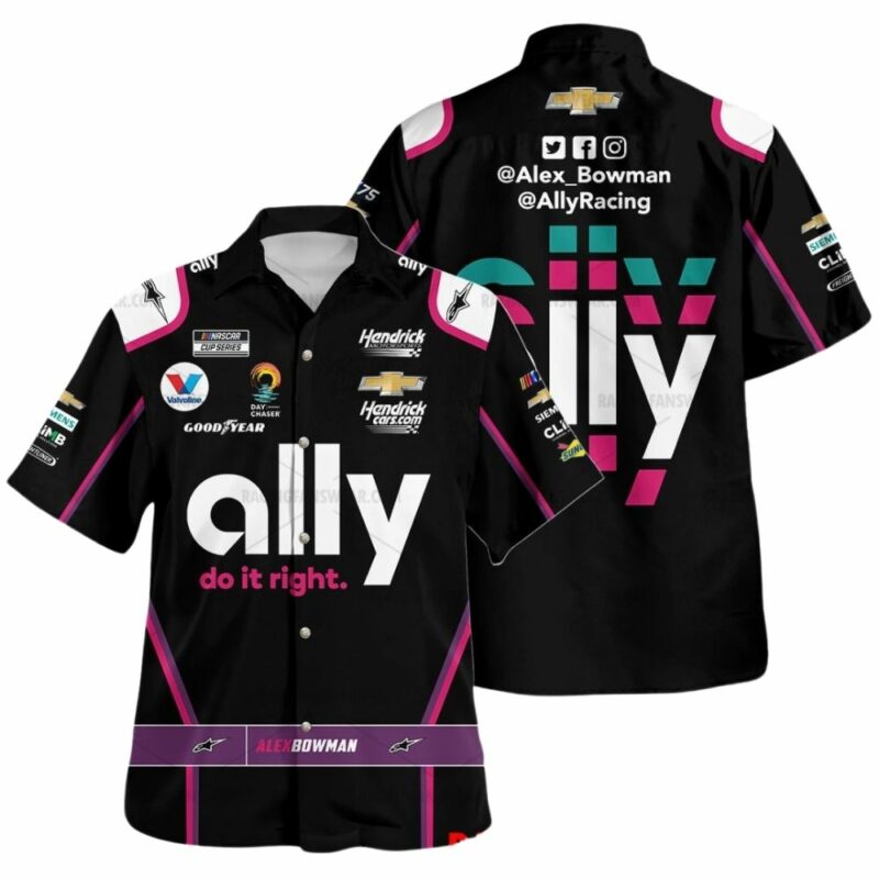 Alex Bowman Nascar 2023 Ally Do It Right Racing Hawaiian Shirt 1