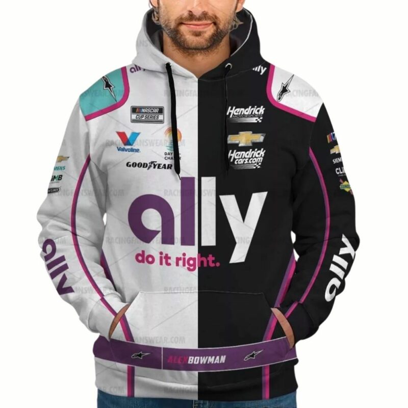 Alex Bowman Nascar Ally Do It Right 2023 Racing 3D Hoodie 1