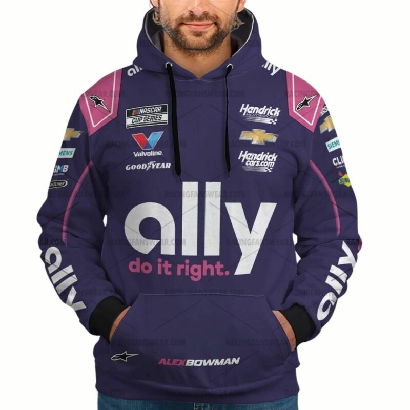 Alex Bowman Nascar Ally Do It Right Racing 2025 Uniform 3D Hoodie 1