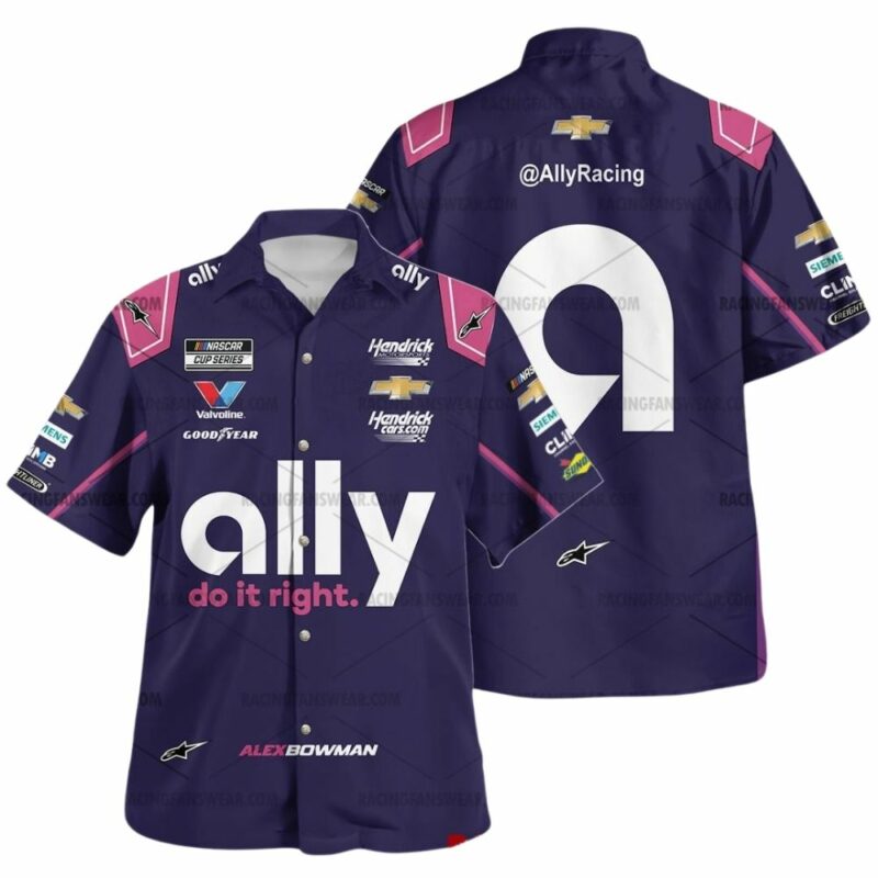 Alex Bowman Nascar Ally Do It Right Racing 2025 Uniform Hawaiian Shirt 1