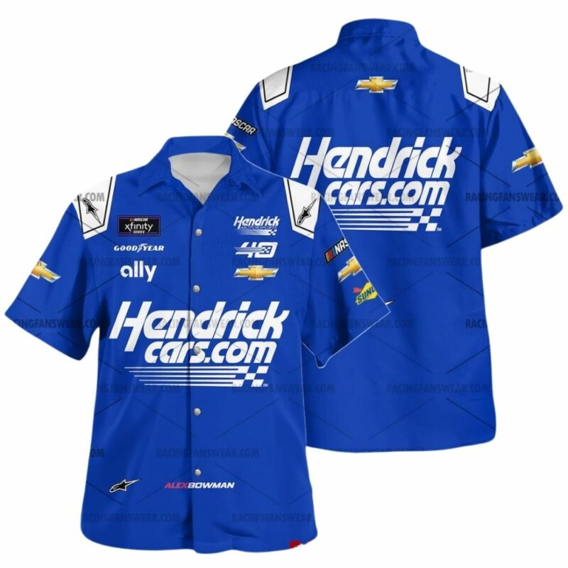 Alex Bowman Nascar Hendrickcars.com Racing 2024 Uniform Hawaiian Shirt 1