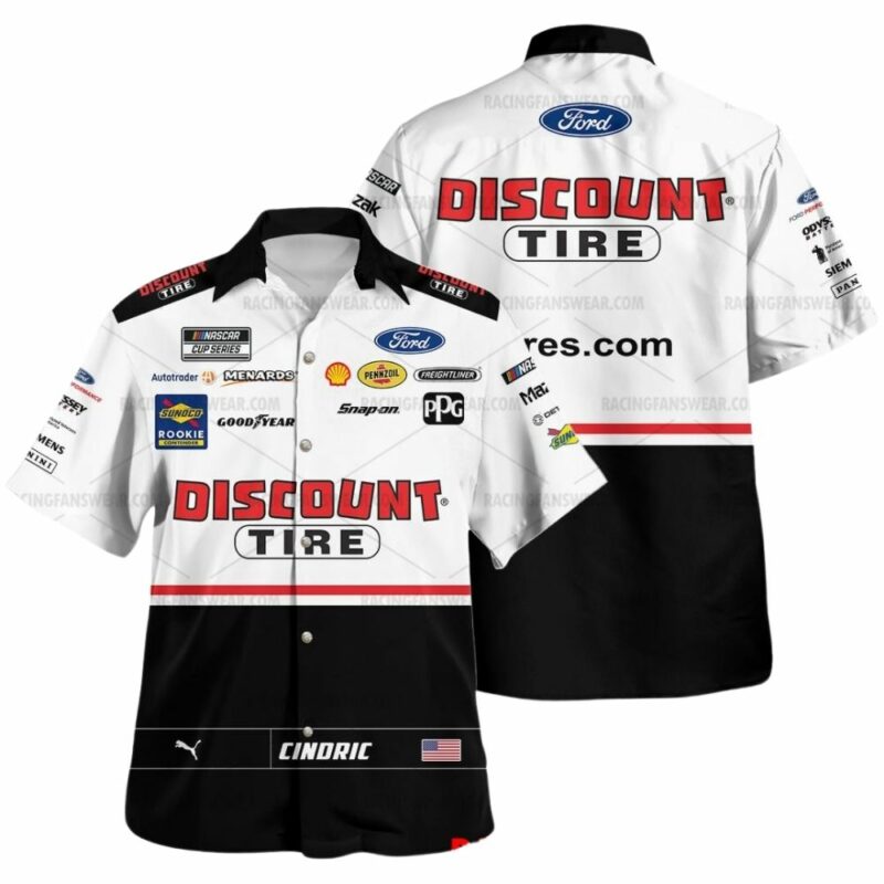 Austin Cindric Nascar 2022 Racing Discount Tire Uniform Hawaiian Shirt 1