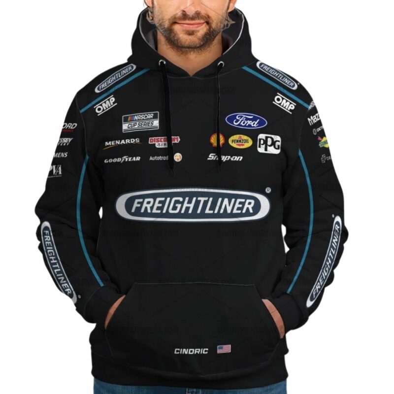Austin Cindric Nascar Racing 2024 Freightliner Uniform 3D Hoodie 1