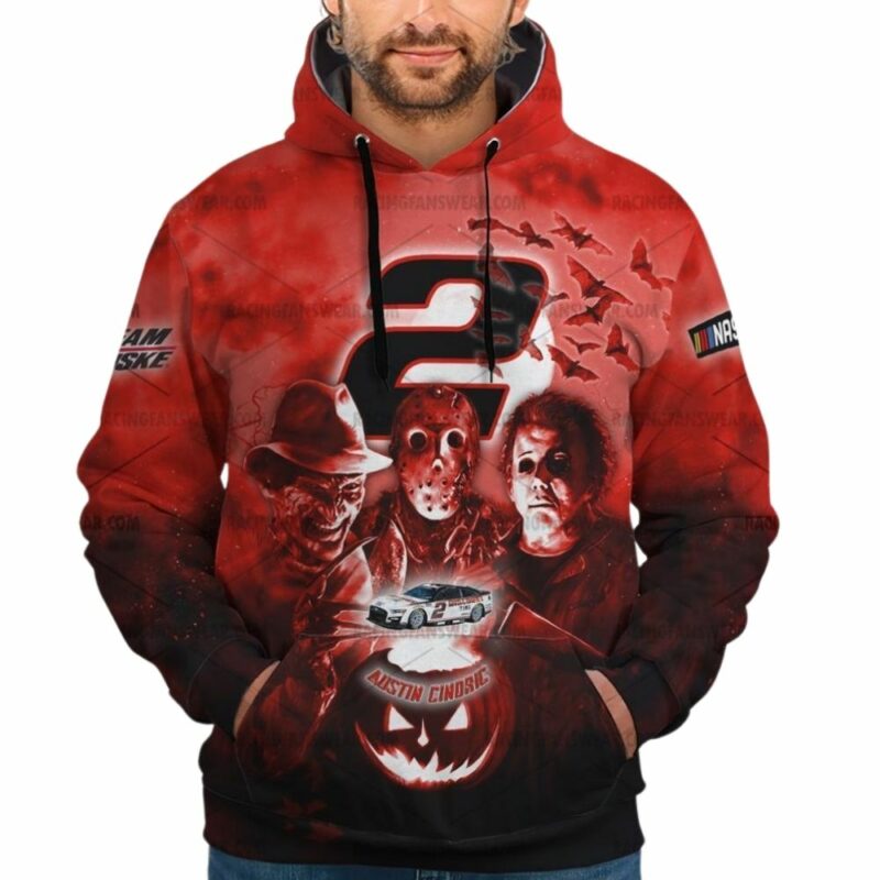 Austin Cindric Nascar Racing Halloween 3D Hoodie 1