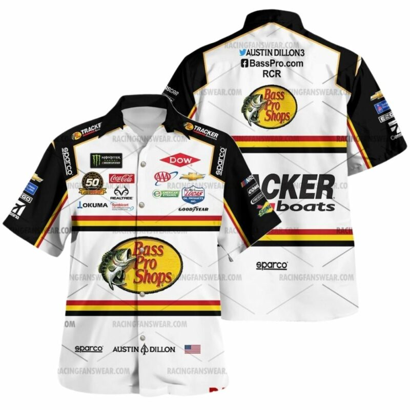 Austin Dillion Nascar Racing 2019 Bass Pro Shops Uniform Hawaiian Shirt 1