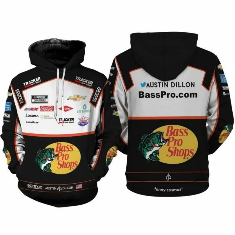 Austin Dillon Nascar 2022 Bass Pro Shops Uniform 3D Hoodie 1