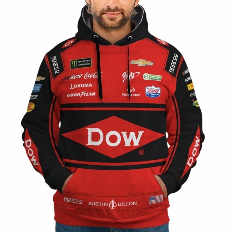 Austin Dillon Nascar Racing 2018 Dow Uniform 3D Hoodie 1