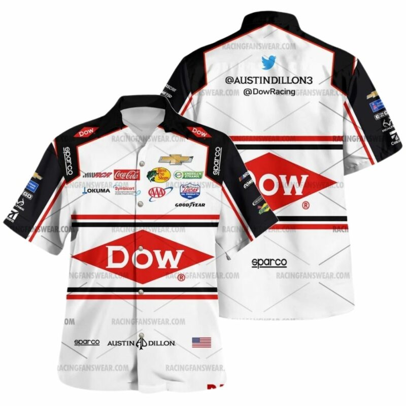 Austin Dillon Nascar Racing 2020 Dow Uniform Hawaiian Shirt 1