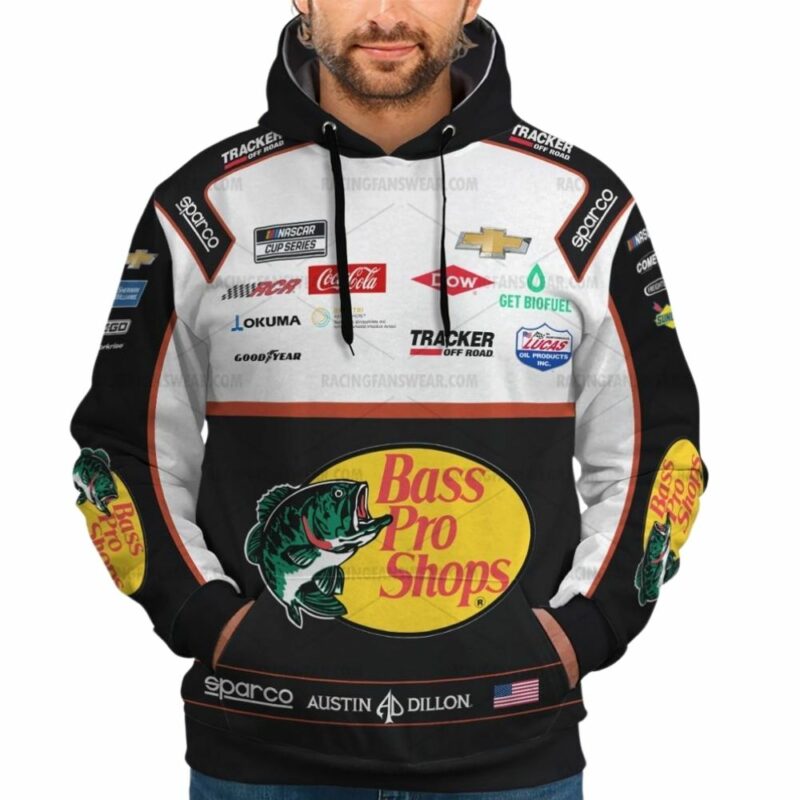 Austin Dillon Nascar Racing 2022 Bass Pro Shops Uniform 3D Hoodie 1