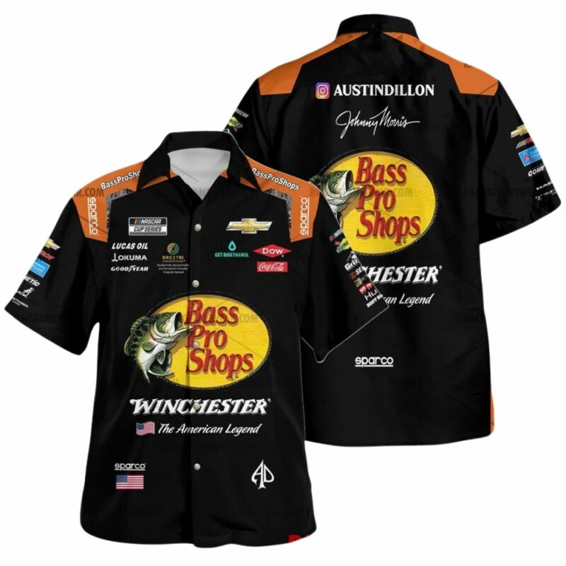 Austin Dillon Nascar Racing 2025 Bass Pro Shops Uniform Hawaiian Shirt 1