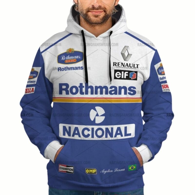 Ayrton Senna Formula One Racing 1994 Rothmans And Nacional Uniform 1