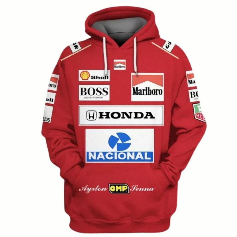 Ayrton Senna Mclaren Grand Prix Tag Heuer Nacional Shell Racing Uniform 1