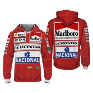 Ayrton Senna Racing All-over Print Hoodie