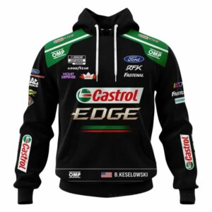 Brad Keselowski 2023 Castrol Racing Uniform All Over Print Hoodie