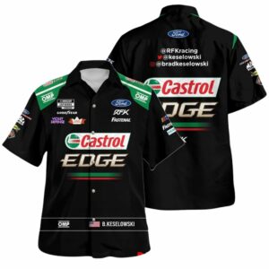 Brad Keselowski 2023 Castrol Racing Uniform Hawaiian Shirt
