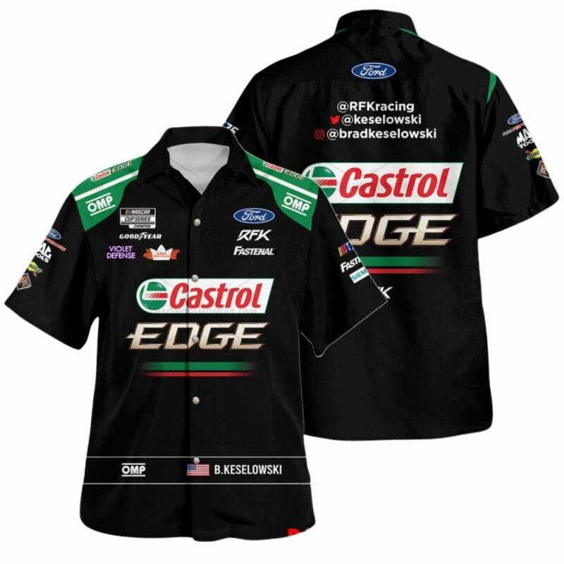 Brad Keselowski 2023 Castrol Racing Uniform Hawaiian Shirt 1