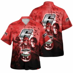 Brad Keselowski 6 Nascar Racing With Friends Horror Halloween Hawaiian Shirt