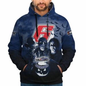 Brad Keselowski 6 Nascar Racing With Michael Myers Friends Horror Halloween All Over Print Hoodie