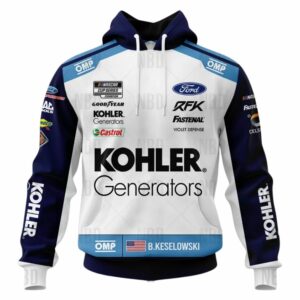 Brad Keselowski Nascar 2022 RFK Racing Uniform All Over Print Hoodie