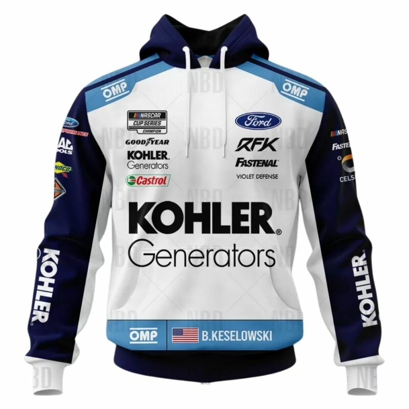 Brad Keselowski Nascar 2022 Rfk Racing Uniform 3D Hoodie 1