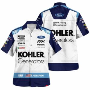 Brad Keselowski Nascar 2022 RFK Racing Uniform Hawaiian Shirt