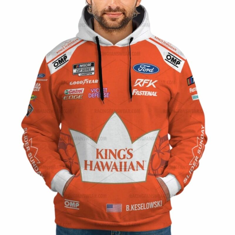 Brad Keselowski Nascar 2023 Racing Uniform 3D Hoodie 1