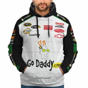 Brad Keselowski Nascar Go Daddy Racing Uniform All Over Print Hoodie