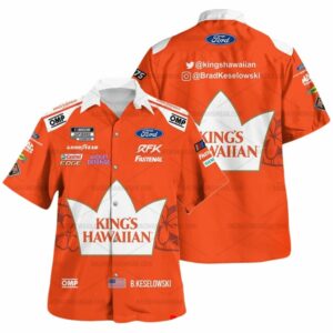 Brad Keselowski Nascar Kings Hawaiian 2023 Racing Uniform Hawaiian Shirt