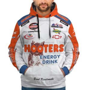 Brad Keselowski Nascar Racing 2006 JR Motorsports Hooters Uniform All Over Print Hoodie