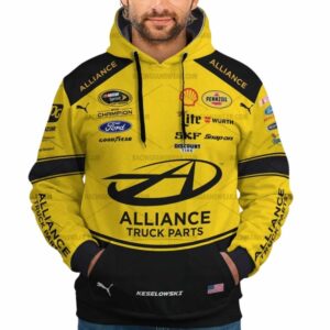 Brad Keselowski Nascar Racing Alliance Truck Parts 2015 Uniform All Over Print Hoodie