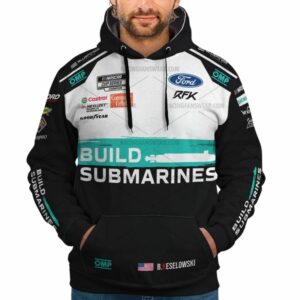 Brad Keselowski Nascar Racing Build Submarines 2025 Uniform All Over Print Hoodie