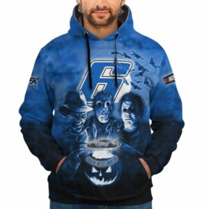 Brad Keselowski Nascar Racing Halloween All Over Print Hoodie