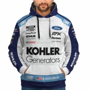 Brad Keselowski Nascar Racing Kohler Generators 2022 Uniform All Over Print Hoodie
