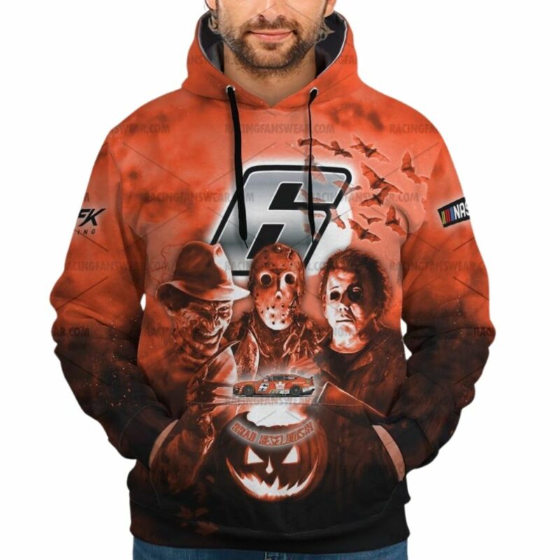 Brad Keselowski Nascar Racing With Friends Horror Halloween 3D Hoodie 1