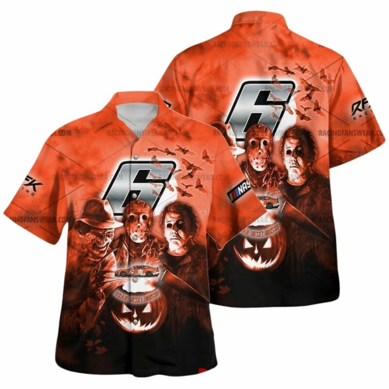 Brad Keselowski Nascar Racing With Friends Horror Halloween Hawaiian Shirt 1