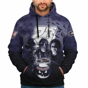 Bubba Wallace 23 Nascar Racing With Friends Horror Halloween All Over Print Hoodie
