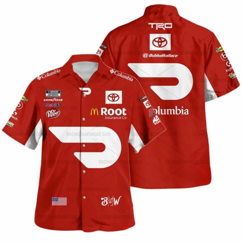 Bubba Wallace Nascar 2022 Racing Toyota Mcdonalds And Dr Pepper Hawaiian Shirt 1