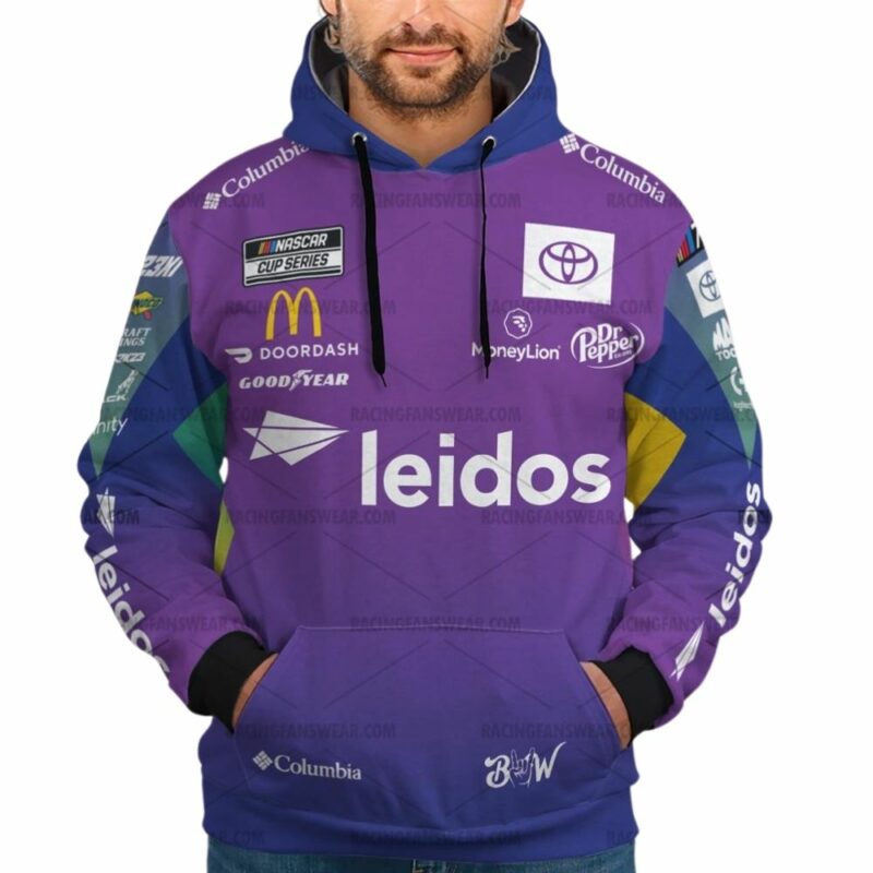 Bubba Wallace Nascar Racing 2024 23Xi Racing Leidos Uniform 3D Hoodie 1