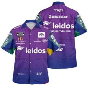 Bubba Wallace Nascar Racing 2024 23XI Racing Leidos Uniform Hawaiian Shirt