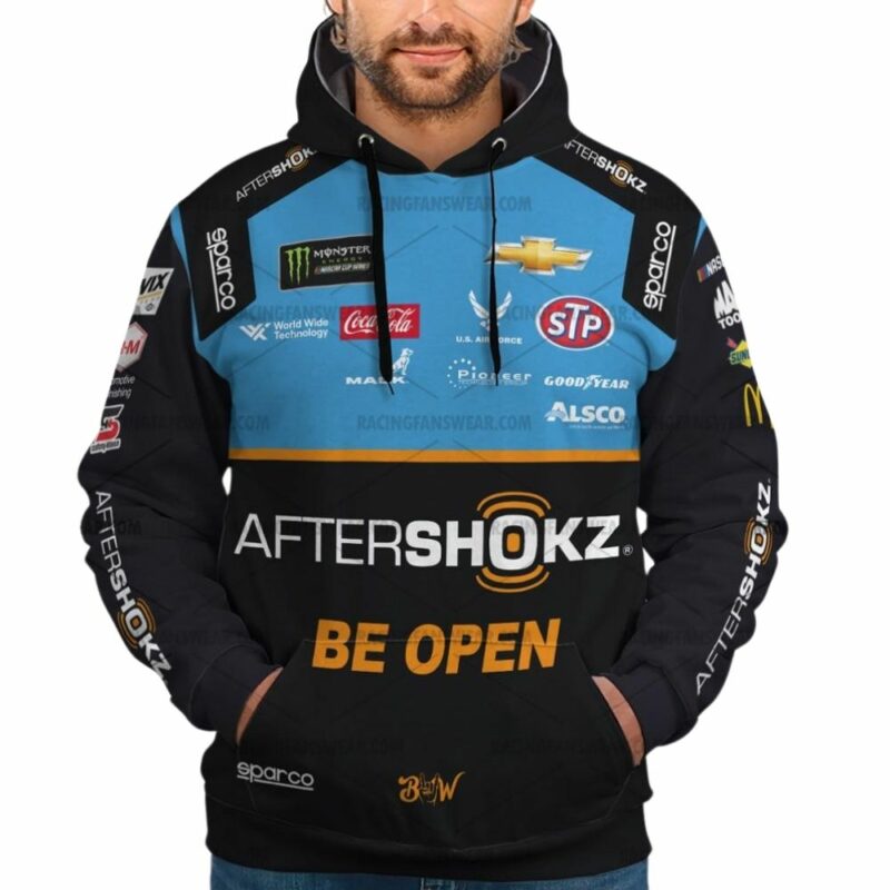 Bubba Wallace Nascar Racing Aftershokz Be Open 2019 Uniform 3D Hoodie 1